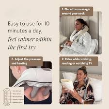 ZenKnead™ Pro 26W Deep Tissue Neck & Shoulder Massager – Wireless Shiatsu Back Pain Relief