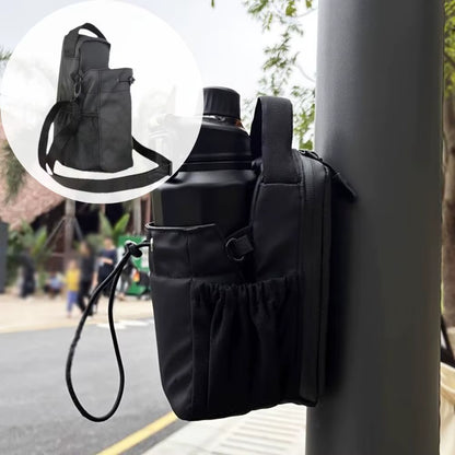 Magnetic Gym Bag Large Capacity Magnetic Carrier Bag with Phone Pocket Portable Gym Water Bottle Pouch Gym Accessories Organizer